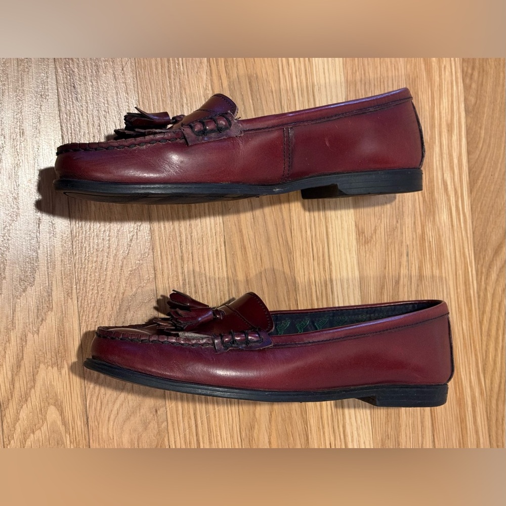 GH Bass Tassel Loafers 👞 burgundy wine color - Picture 3 of 10